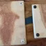 Red Oak kitchen cutting boards view showing the non skid legs
