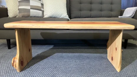 Redwood Coffee Table in a livingroom environment Redwood Coffee Table in a livingroom environment