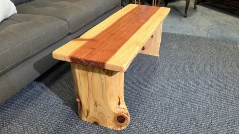 Redwood Coffee Table in a livingroom environment Redwood Coffee Table in a livingroom environment