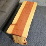 Redwood Coffee Table in a livingroom environment