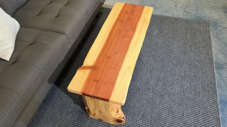 Redwood Coffee Table in a livingroom environment Redwood Coffee Table in a livingroom environment