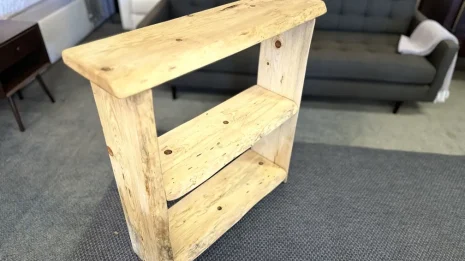 Pine Bookcase in Livingroom setting