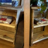 Pine Live Edge Bookcase