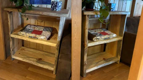 Pine Live Edge Bookcase Pine Live Edge Bookcase