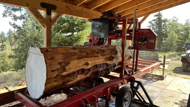 redwood being milled
