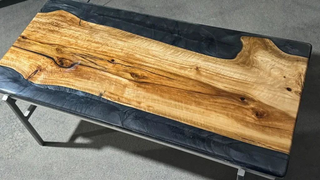 Black Pearl Resin Eucalyptus coffee table