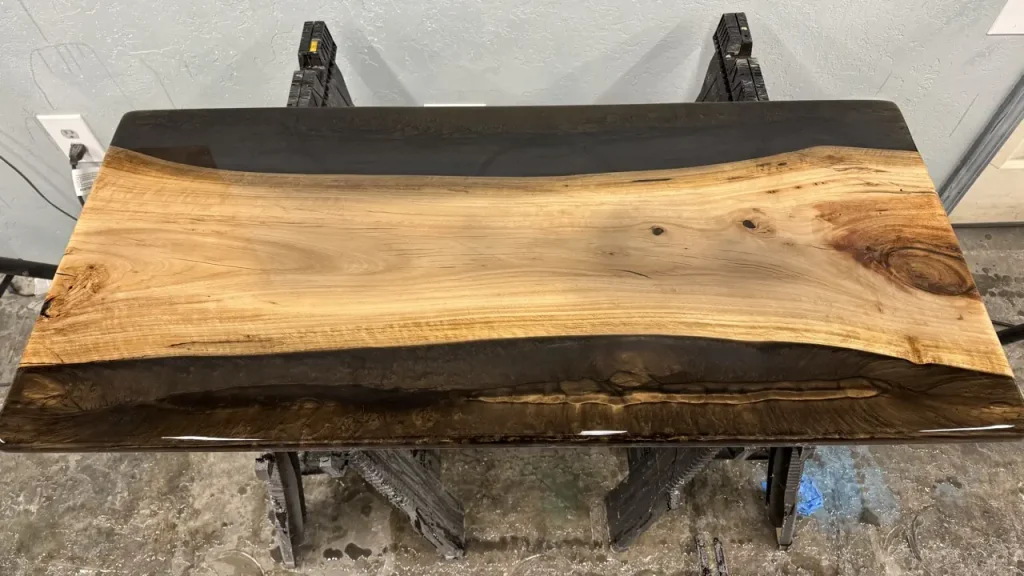 Black Copper Eucalyptus Table Under Construction
