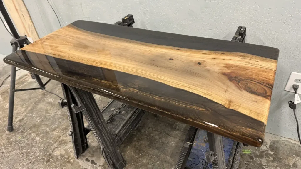 Black Copper Eucalyptus Table Under Construction