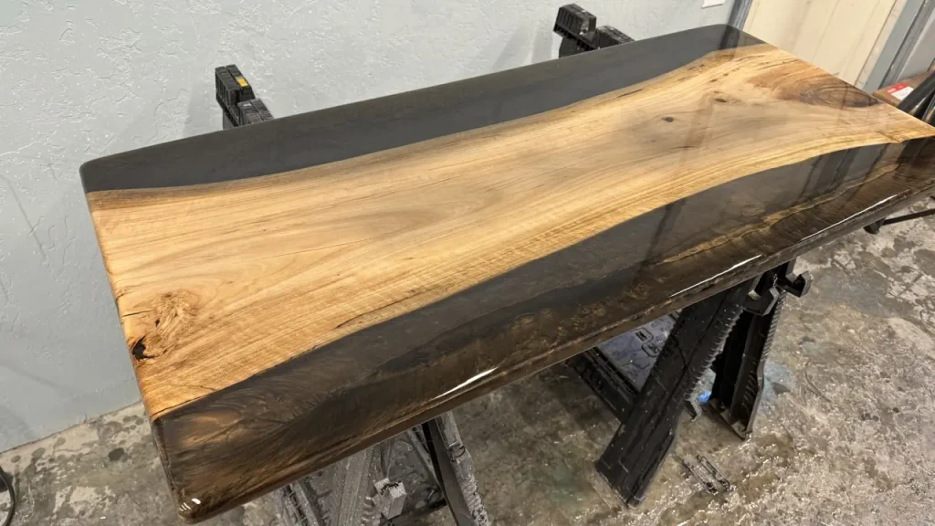 Black Copper Eucalyptus Table Under Construction