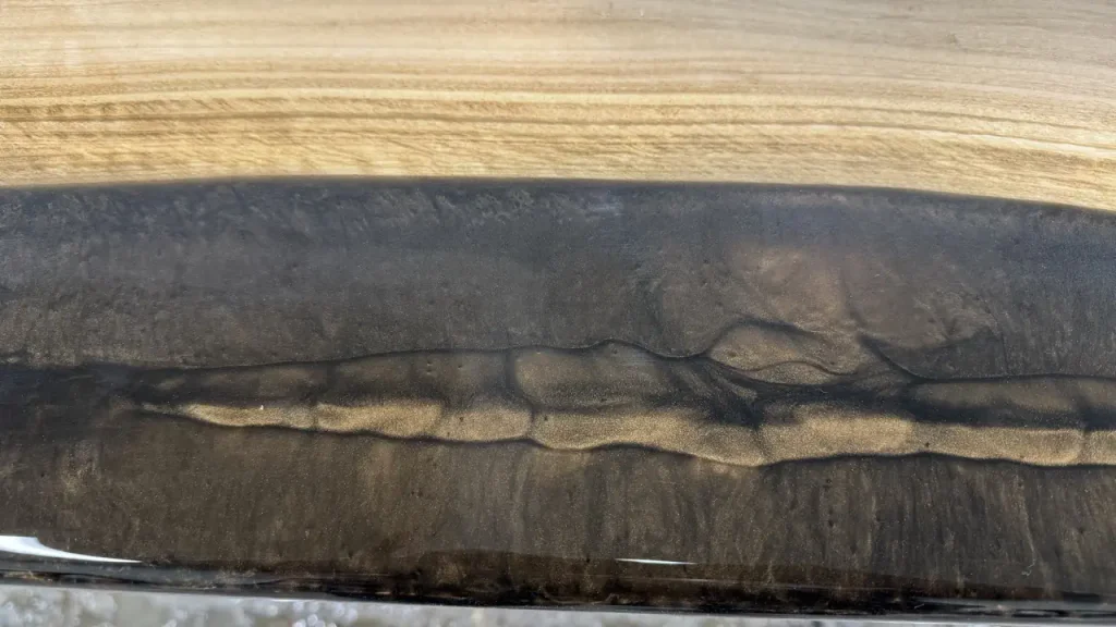 Black Copper Eucalyptus Table Under Construction