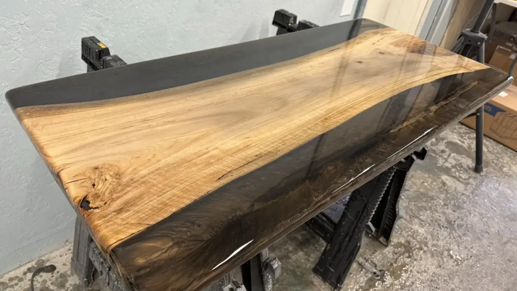Black Copper Eucalyptus Table Under Construction