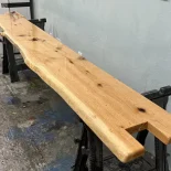 Custom Oak Bartop finished in the shop