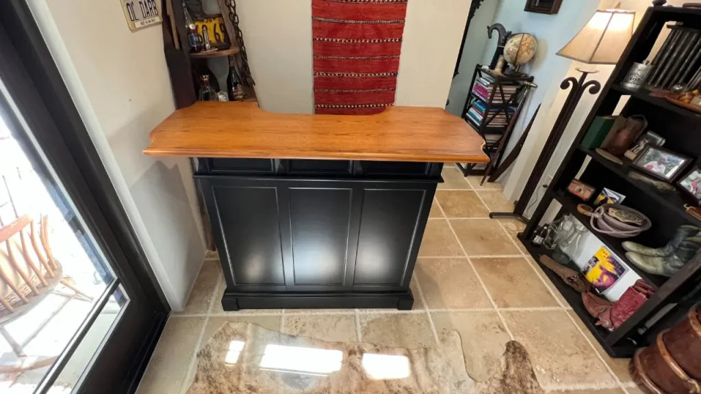 customers old Bartop before installation of new replacement