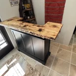 Pine Bartop installed in our clients house