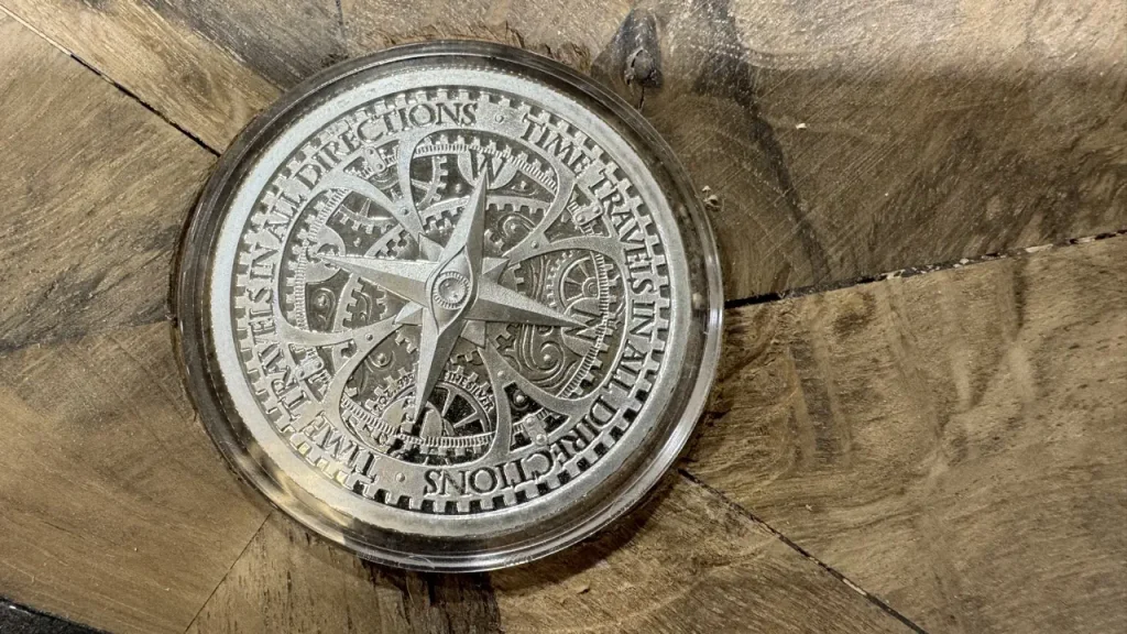 Embedding coins in the poker table