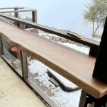 outdoor bar installed on customers porch