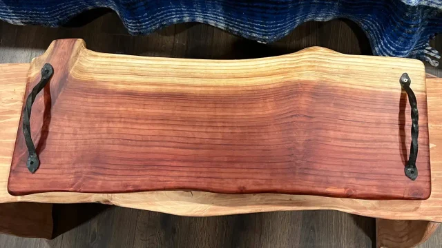 REDWOOD CHARCUTERIE BOARD WITH HANDLES