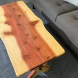 Redwood Coffee Table in livingroom