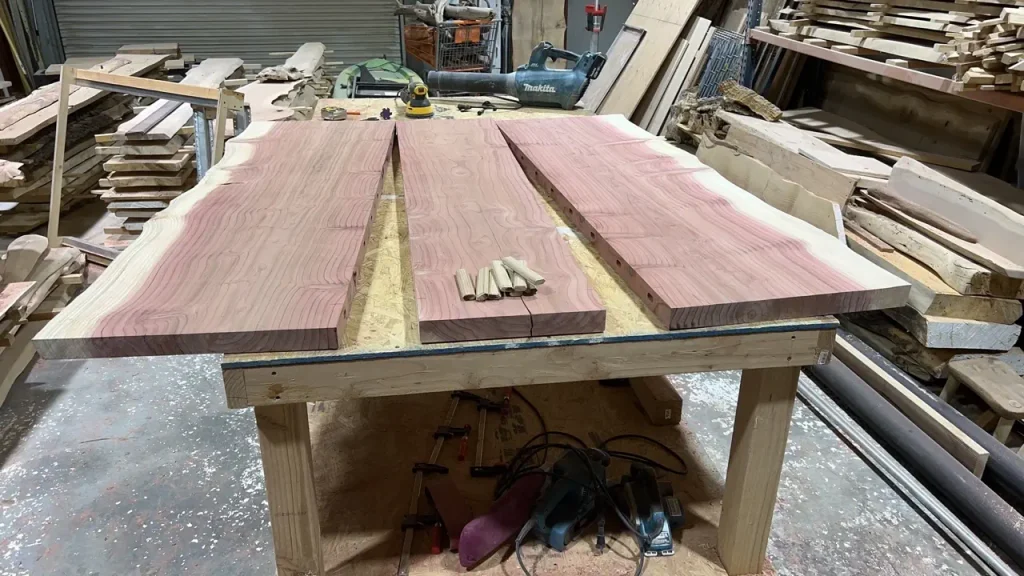 joining slabs using the domino technique