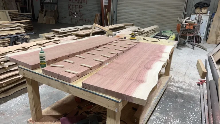 PREPPING SLABS TO BE JOUNED WITH THE DOMINO JOINING TOOL