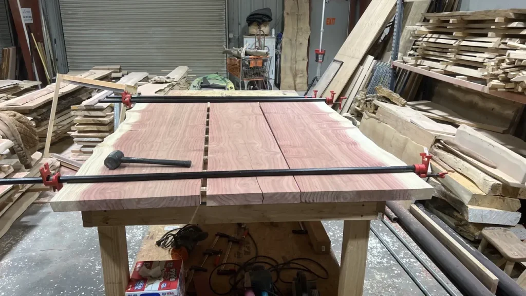 joining slabs using the domino technique