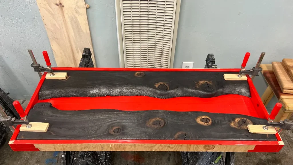 Lava River Table under construction
