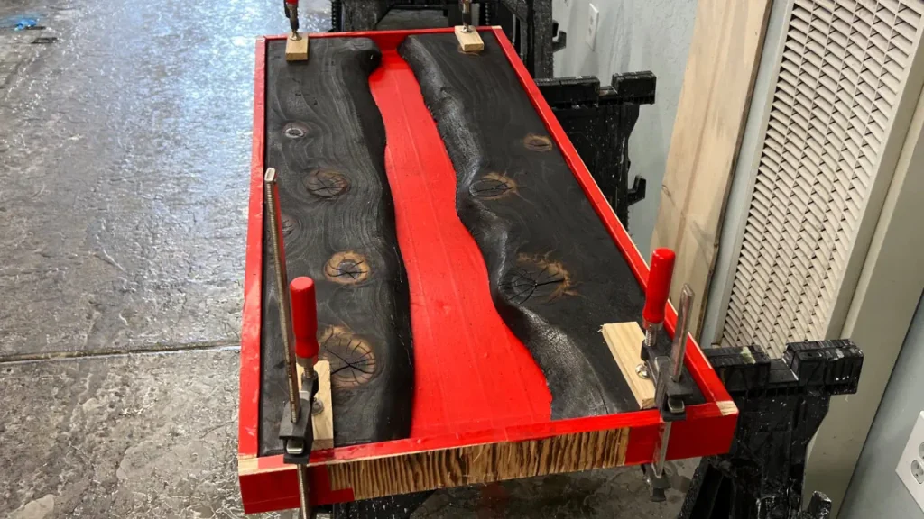 Lava River Table under construction