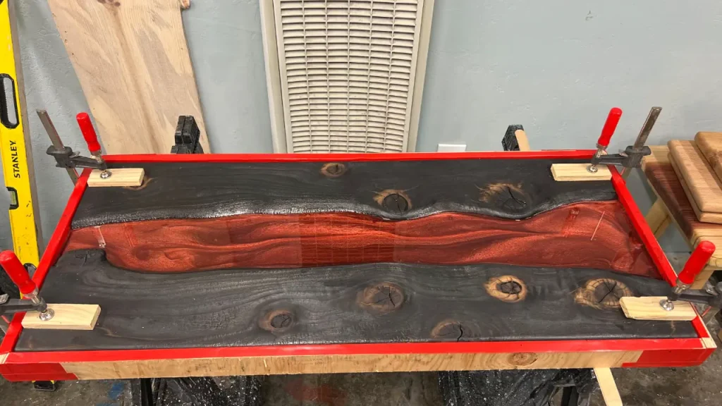 Lava River Table under construction