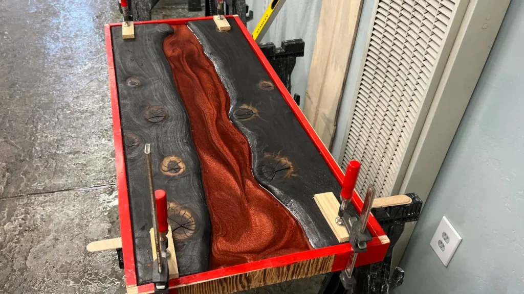 Lava River Table under construction