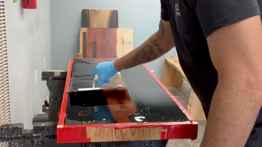 Lava Table Resin Pour