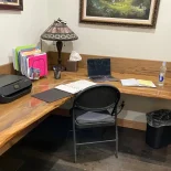 Oak Desk in Home Office