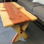 Redwood Coffee Table in livingroom