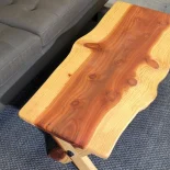 Redwood Coffee Table in livingroom