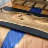Eucalyptus Charcuterie Board Black Resin