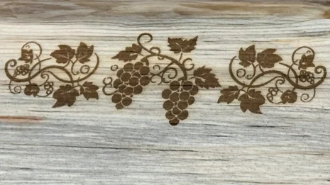 pine charcuterie board laser etching of as grapevine pine charcuterie board laser etching of as grapevine