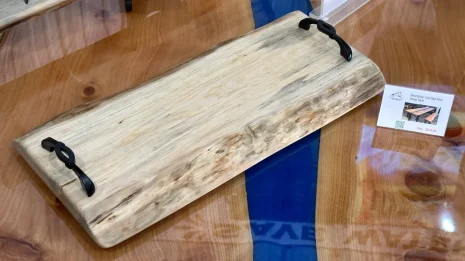 Pine Live Edge Oil Rubbed Charcuterie Board