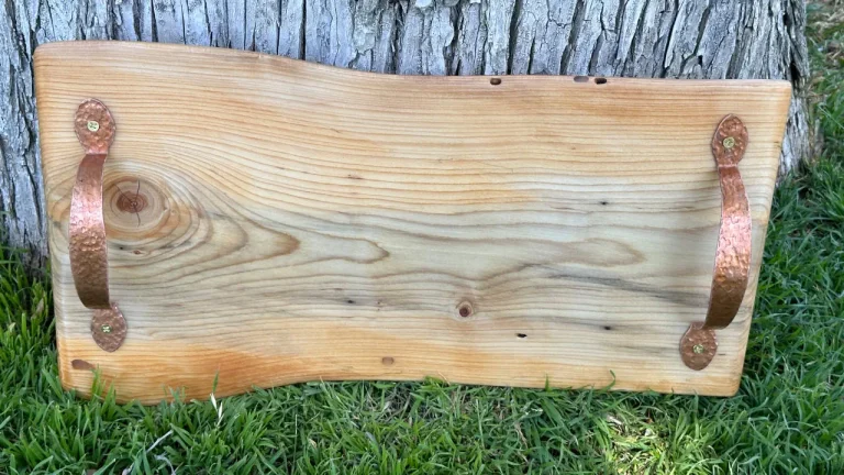 Pine Live Edge ResinFinished Charcuterie Board