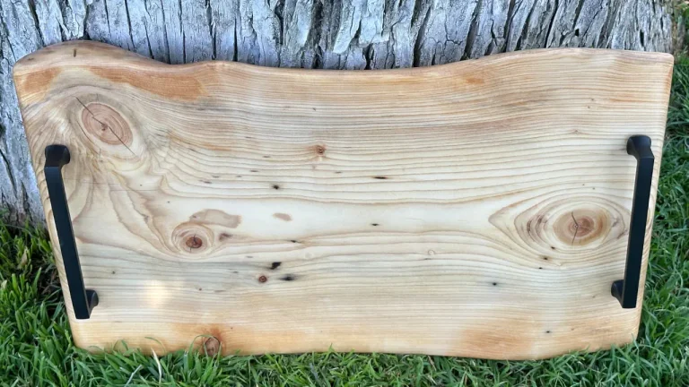 Pine Live Edge Resin Finished Charcuterie Board