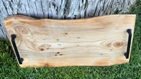 Pine Live Edge Resin Finished Charcuterie Board Pine Live Edge Resin Finished Charcuterie Board