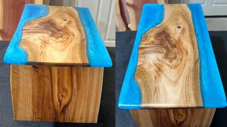 Teal Lap Tray with foldable support