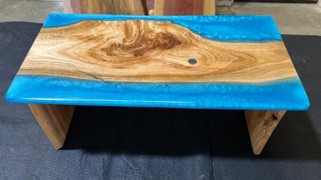Teal Lap Tray with foldable support