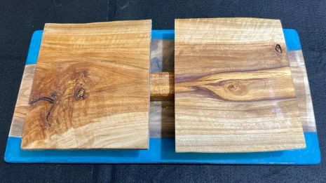 Teal Lap Tray with foldable support