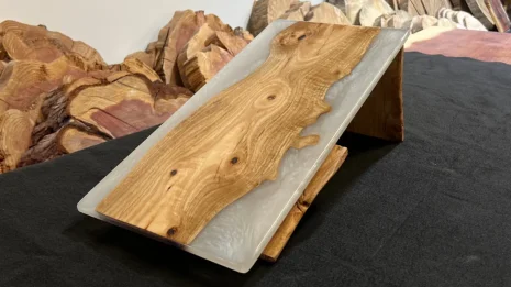 White Eucalyptus Lap Tray With Folding Legs