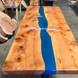 Redwood Dining Table with Blue River
