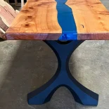Redwood Dining Table with Blue River