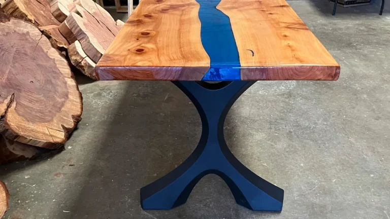 Redwood Dining Table with Blue River