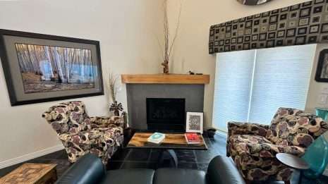 Black Copper Eucalyptus Coffee Table at Customer's House Black Copper Eucalyptus Coffee Table at Customer's House