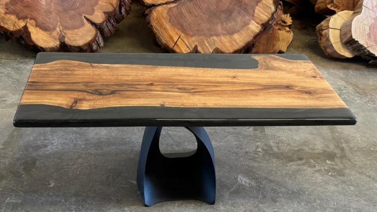 Eucalyptus Black Resin Coffee Table