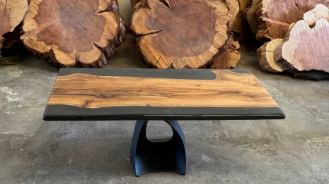 Eucalyptus Black Resin Coffee Table Eucalyptus black resin Coffee Table