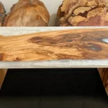 White Stone Coat Lap Tray With Foldable Legs